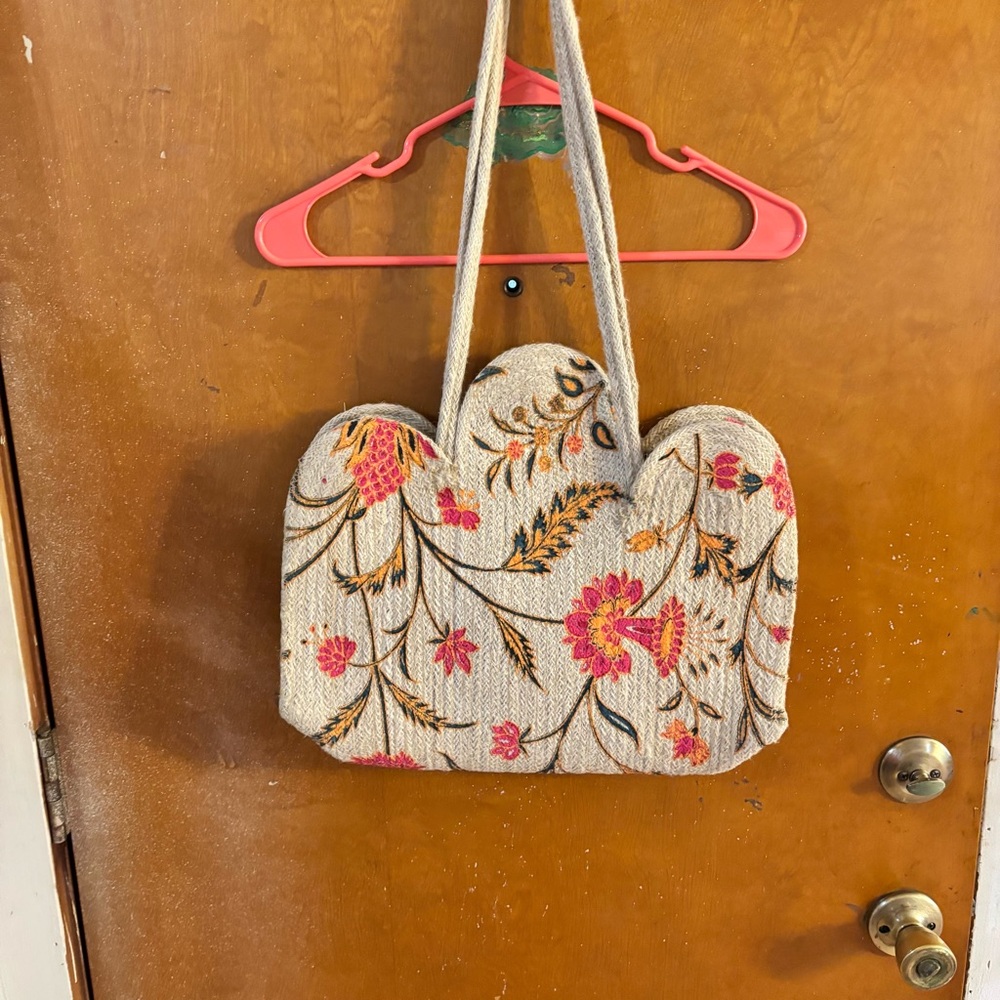 Antik Kraft Summer Jute Shopper shoulder tote bag. - Picture 4 of 9